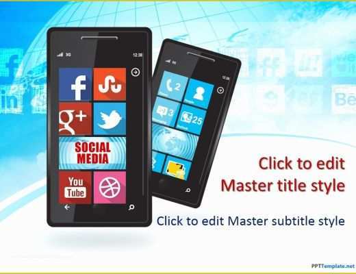 Free social Media Video Template Of Free social Media Windows Phone Ppt Template