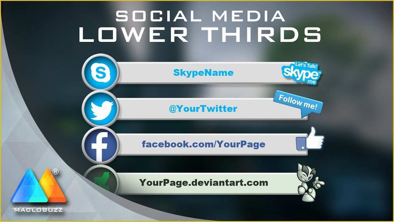 Free social Media Video Template Of Lower Thirds social Media Free Template sony Vegas Pro