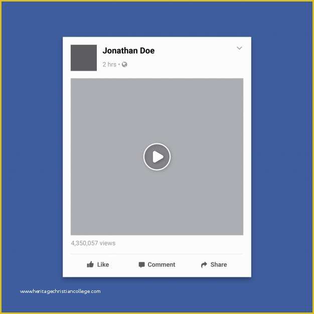 Free social Media Video Template Of social Media Video Frame Template Vector