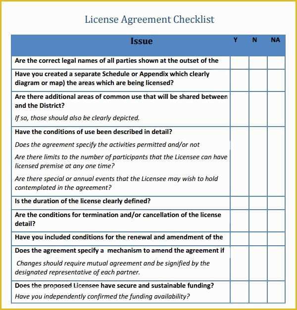 Free software License Agreement Template Of 6 Free software License Agreement Templates Excel Pdf