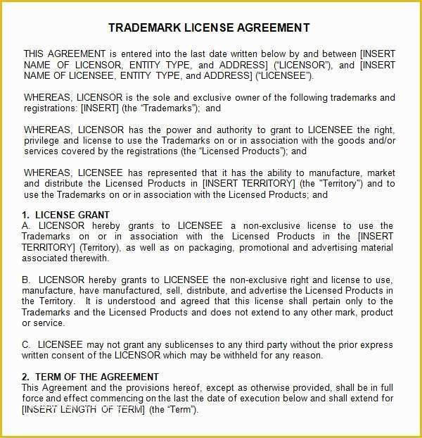 Free software License Agreement Template Of Sample License Agreement Template 27 Free Documents In