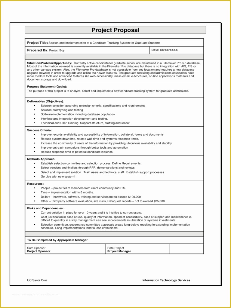 Free software Proposal Template Of 2019 Project Proposal Template Fillable Printable Pdf