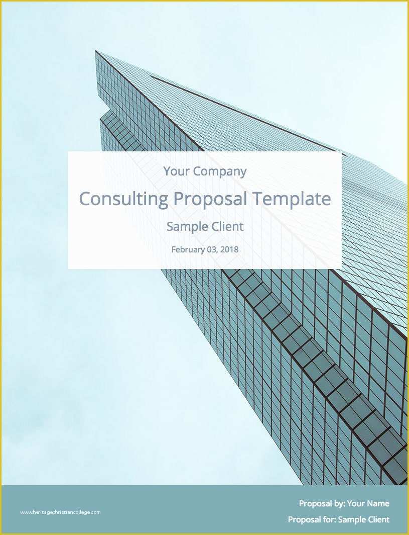 Free software Proposal Template Of Consulting Proposal Template Free Download