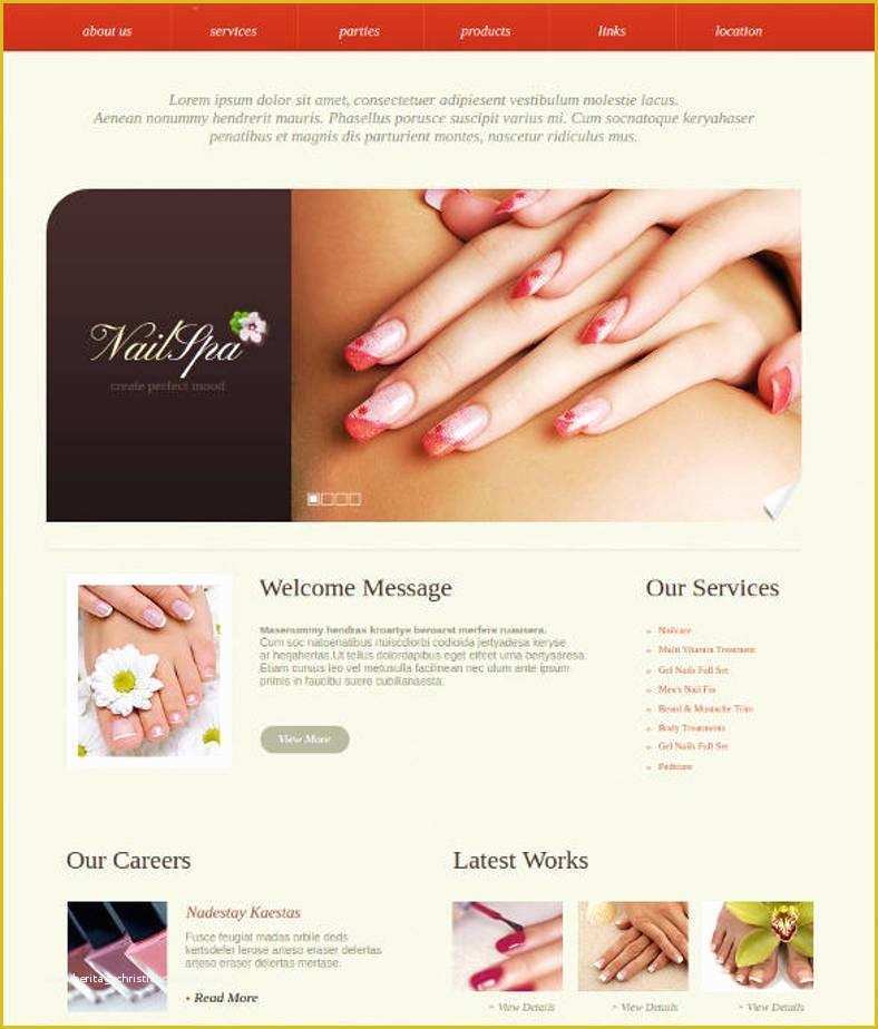 Free Spa Website Templates Of 15 Best Spa Website Templates