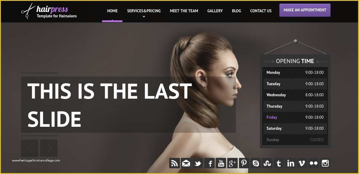 Free Spa Website Templates Of 16 Hair Salon Website Templates & themes