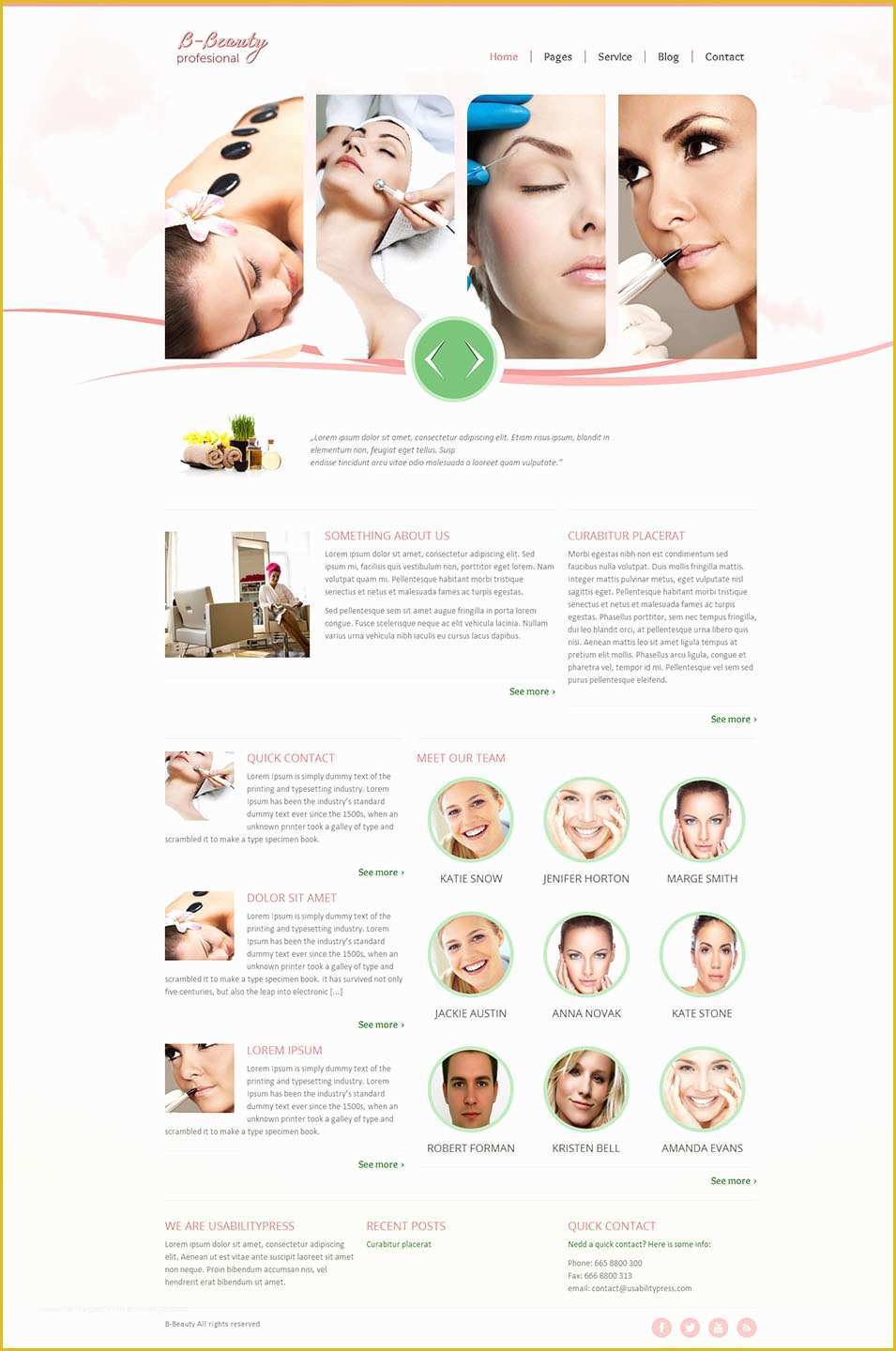 Free Spa Website Templates Of 20 Beauty Salon Website Templates