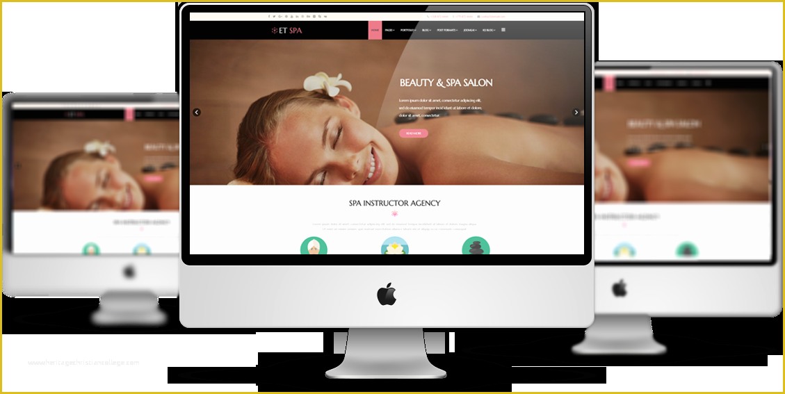 Free Spa Website Templates Of Et Spa – Free Responsive Spa Website Templates