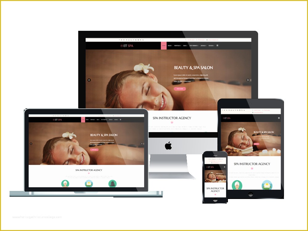 Free Spa Website Templates Of Et Spa – Free Responsive Spa Website Templates