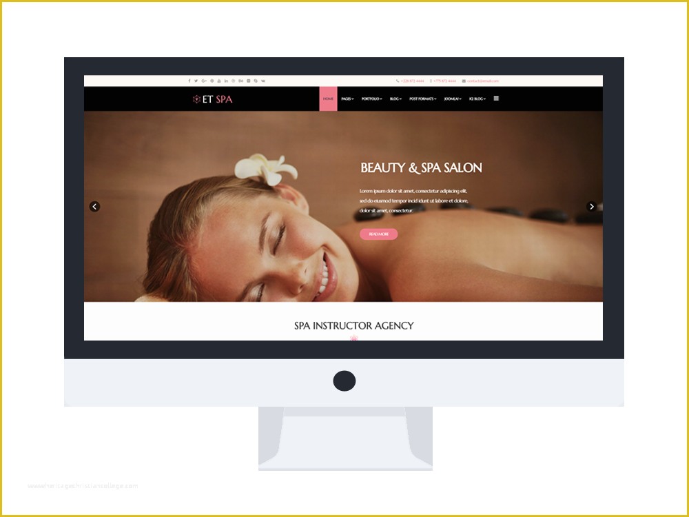 Free Spa Website Templates Of Et Spa – Free Responsive Spa Website Templates