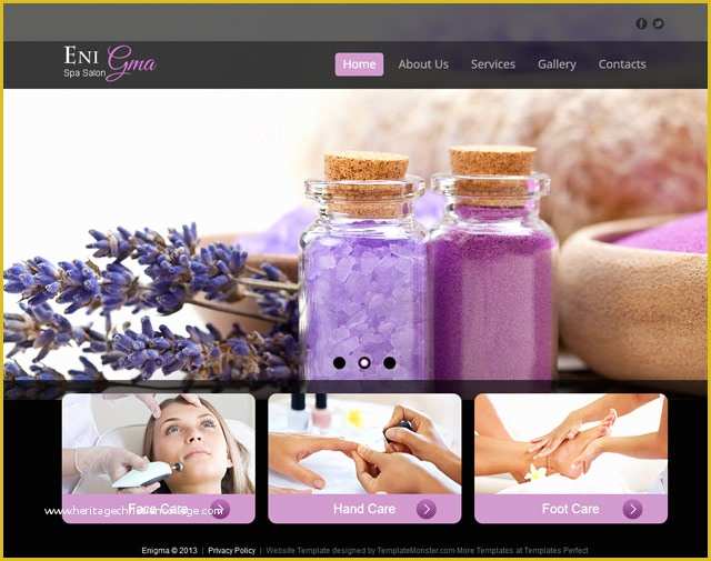 Free Spa Website Templates Of Free Spa Salon and Beauty Website Template