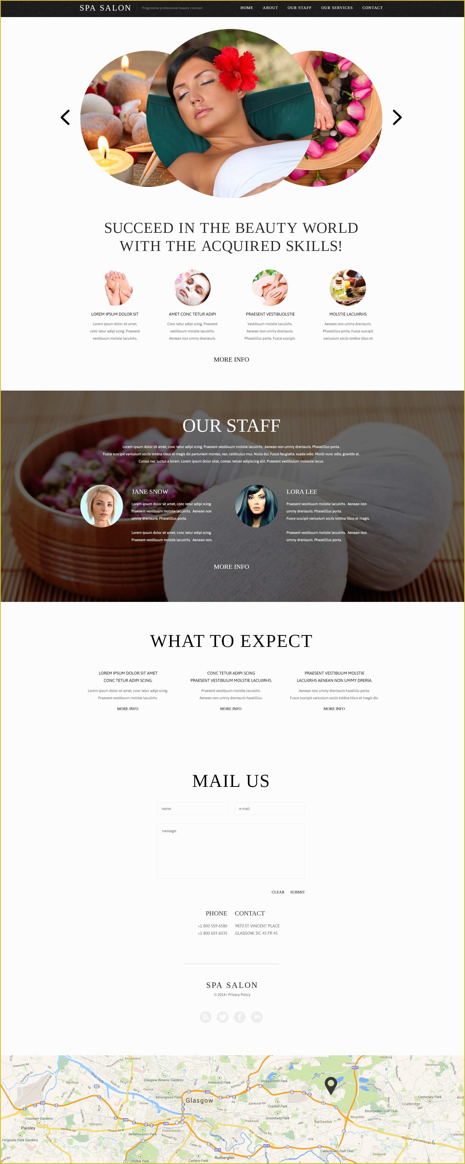 Free Spa Website Templates Of Spa Accessories Website Template