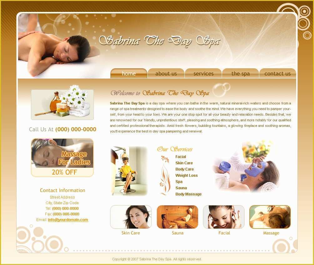 Free Spa Website Templates Of Spa Templates by Webdeviant On Deviantart
