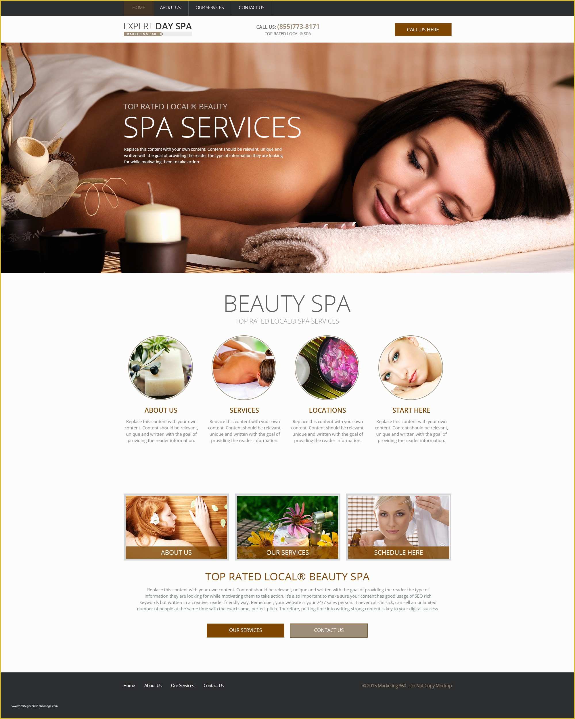 Free Spa Website Templates Of Spa Websites Templates Mobile Responsive Designs for Spas