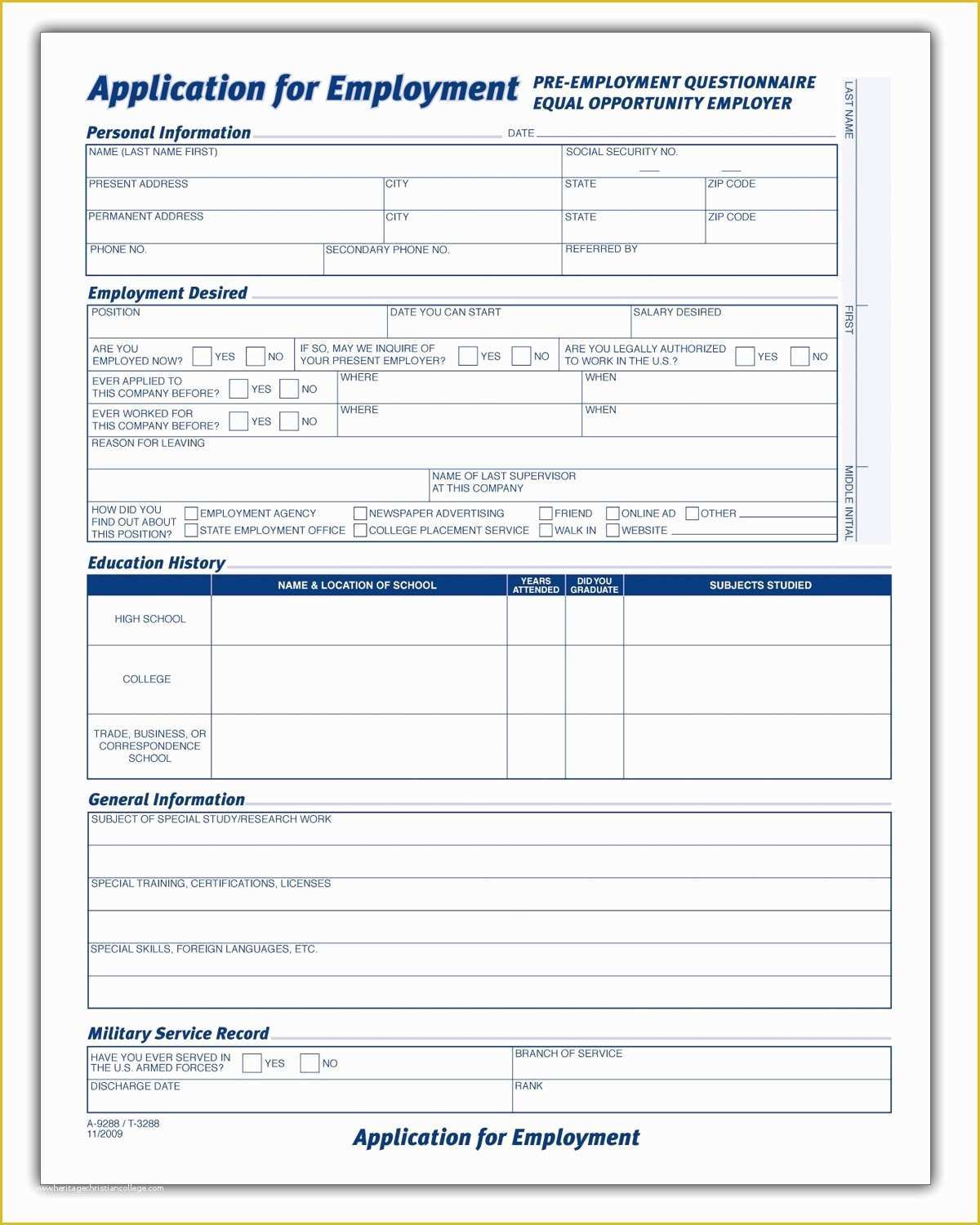 Spanish Employment Application Printable Spanish Job Free Spanish Job 