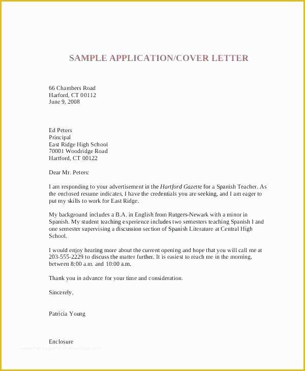 Free Spanish Job Application Template Of Cover Letter for Spanish Teaching Job format In Word