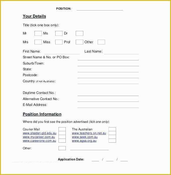 Free Spanish Job Application Template Of Hiring Application Template Job Application Template Free