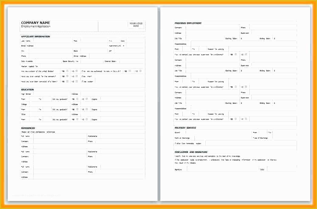 Free Spanish Job Application Template Of Truck Driver Employment Application form Template Accurate