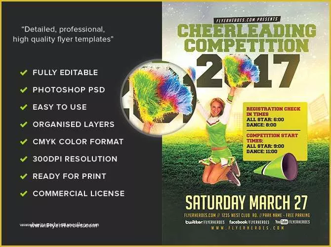 Free Spirit Week Flyer Template Of Cheerleading Petition 2017 Flyer Template Flyerheroes