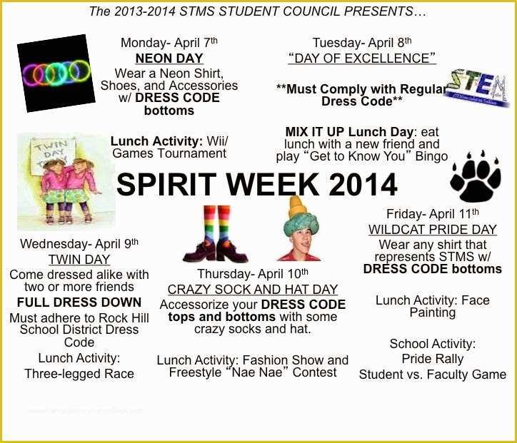 Free Spirit Week Flyer Template Of the Gallery for Spirit Week Flyer