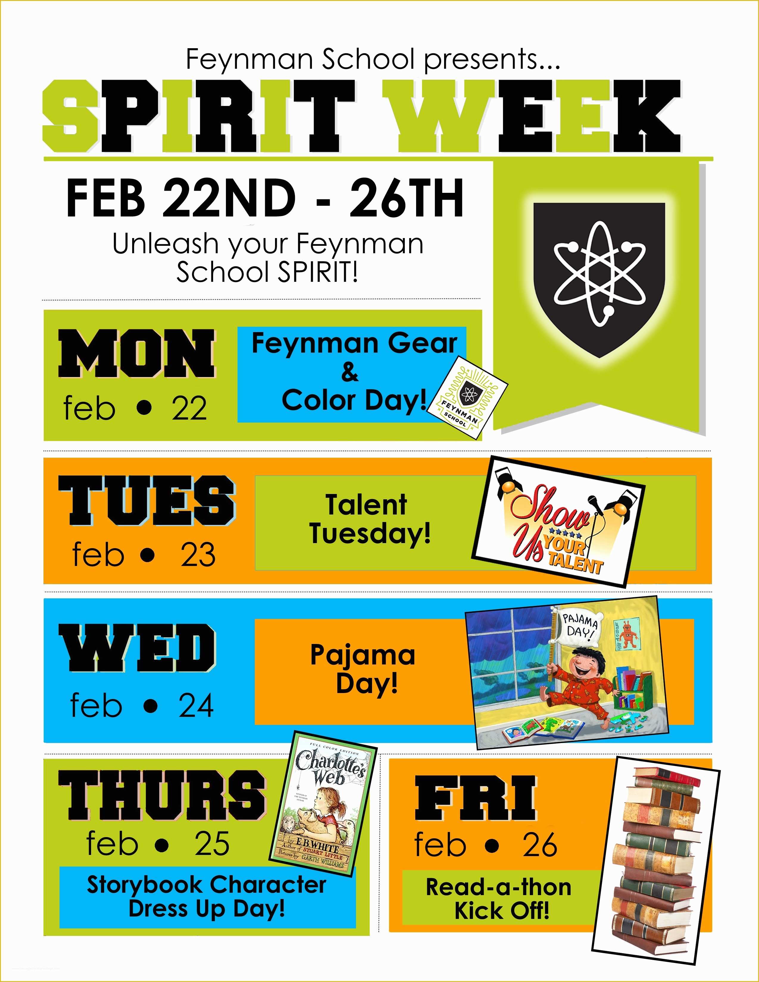 Free Spirit Week Flyer Template Of the Gallery for Spirit Week Flyer