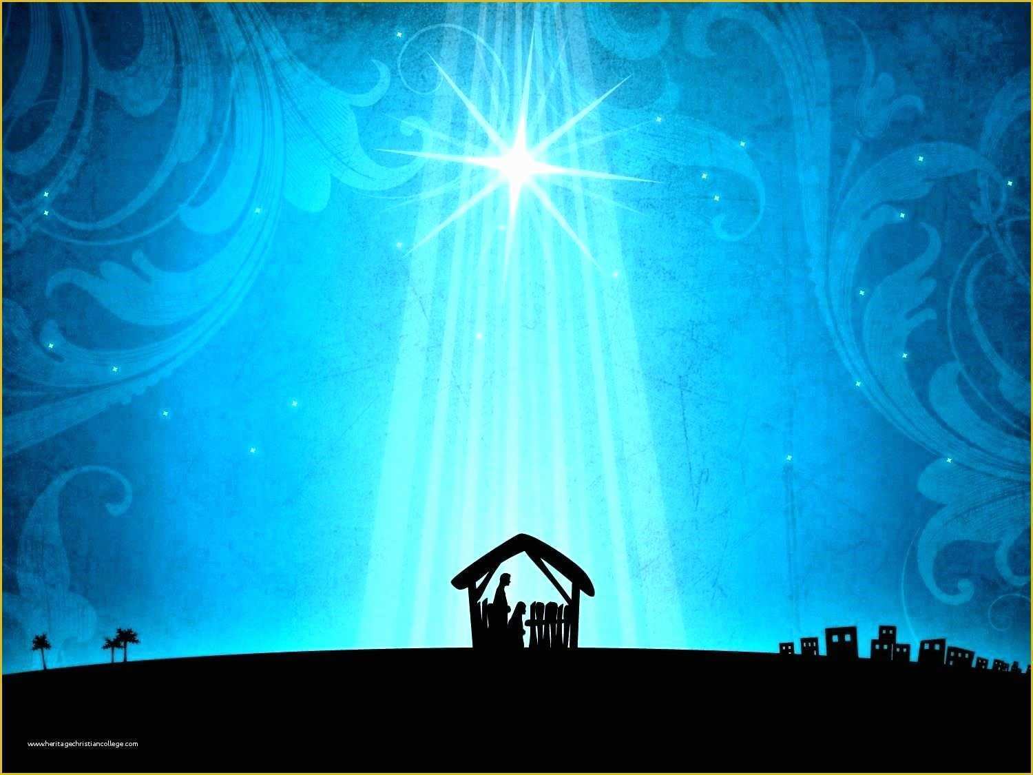 Free Spiritual Powerpoint Templates Of Christian Christmas Powerpoint Background