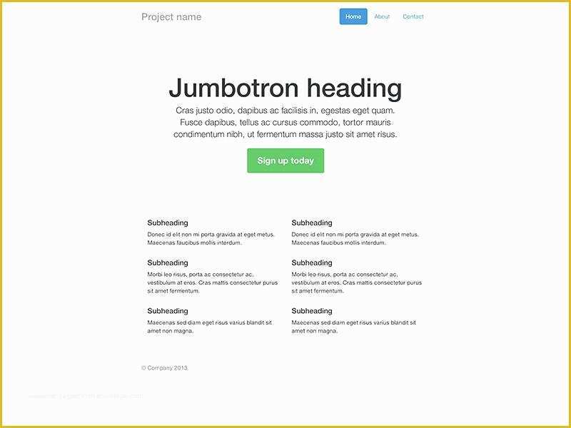 Free Splash Page Template Of Twitter Bootstrap Templates Want A Future Proof Website