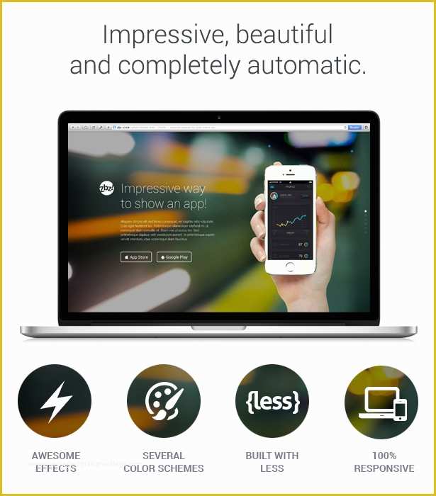 Free Splash Page Template Of Zbz Splash — Interactive One Page Template – Over