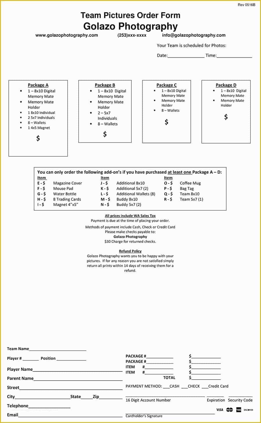 Free Sports Photography order form Template Of 7 Parts to A Successful Team and Individual Graphy