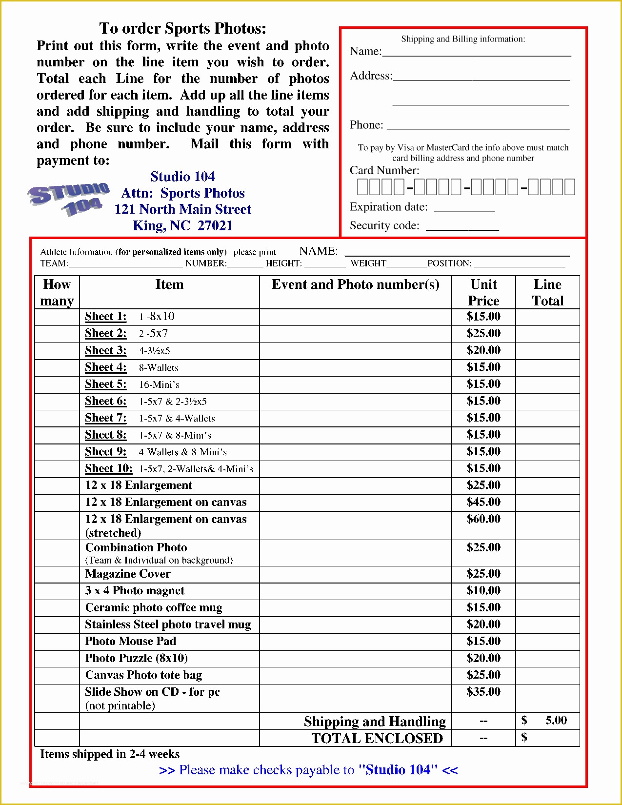 Free Sports Photography order form Template Of Photography order forms Ten Facts that Nobody told You