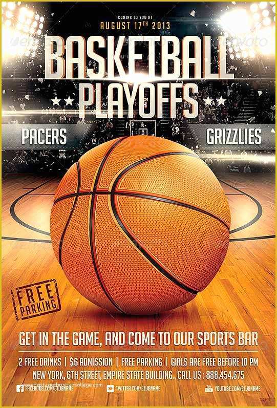 Free Sports Program Template Of 12 Basketball tournament Flyer Psd Templates Free