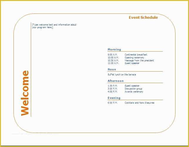 Free Sports Program Template Of Generic event Program Template