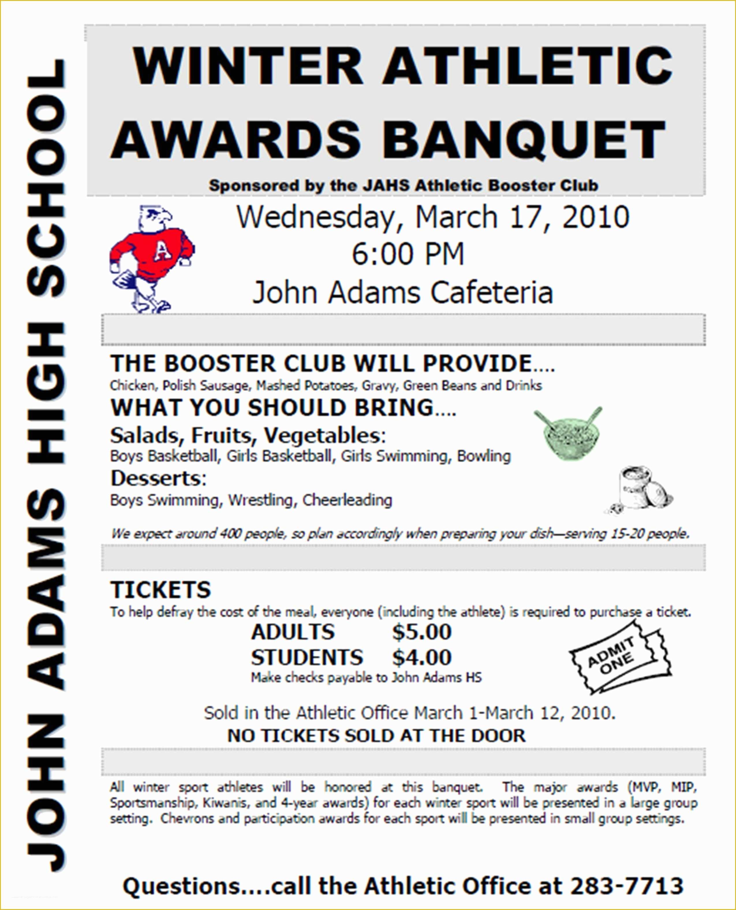 Free Sports Program Template Of Sports Awards Banquet Program Template