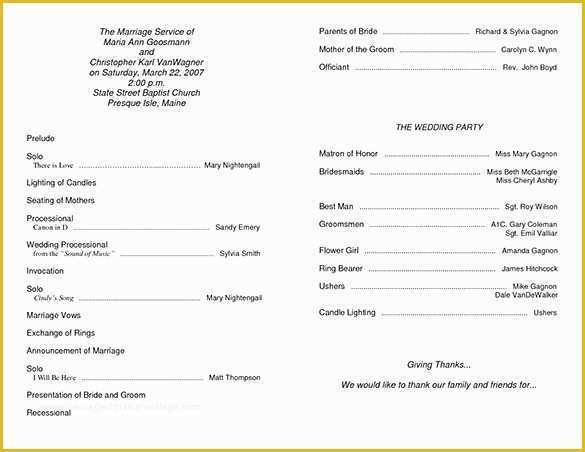 Free Sports Program Template Of Wedding Ceremony Program Template 36 Word Pdf Psd