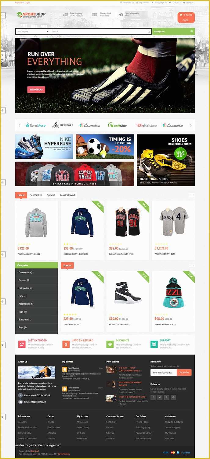 Free Sports Web Templates Of 10 Best Sports Opencart Website Templates &amp; themes