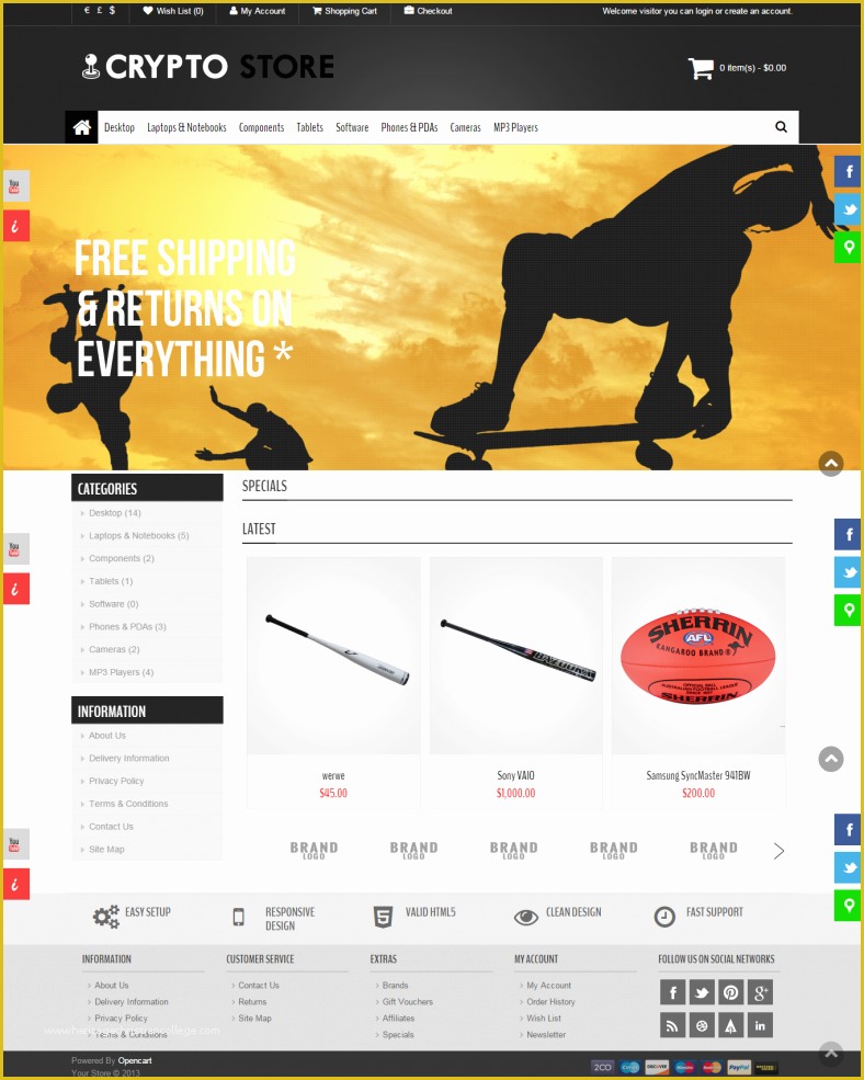 Free Sports Web Templates Of 10 Best Sports Opencart Website Templates & themes