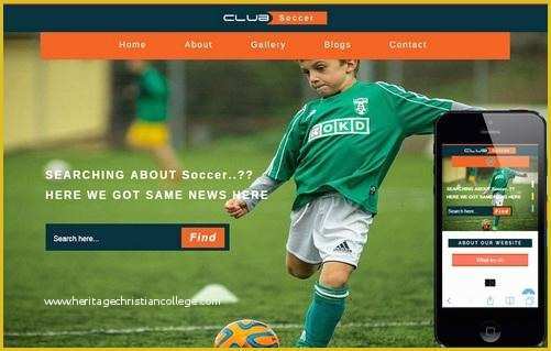 Free Sports Web Templates Of 20 Free HTML Css Sports Website Templates
