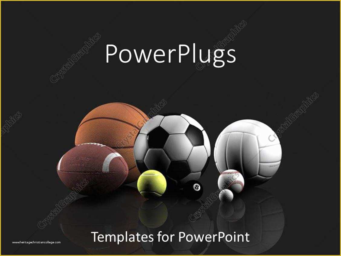 Free Sports Web Templates Of Powerpoint Template Basketball Football Tennis