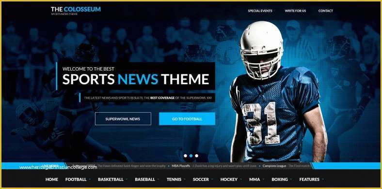 Free Sports Web Templates Of Sports Psd Website Templates & themes