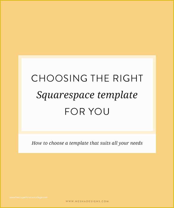 Free Squarespace Templates Of Choosing the Right Squarespace Template