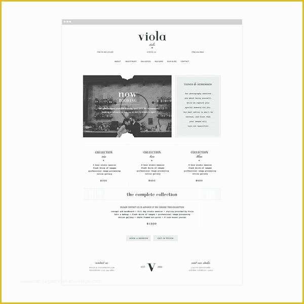 Free Squarespace Templates Of Viola Squarespace Template &amp; Expert Install – Red Met Yellow