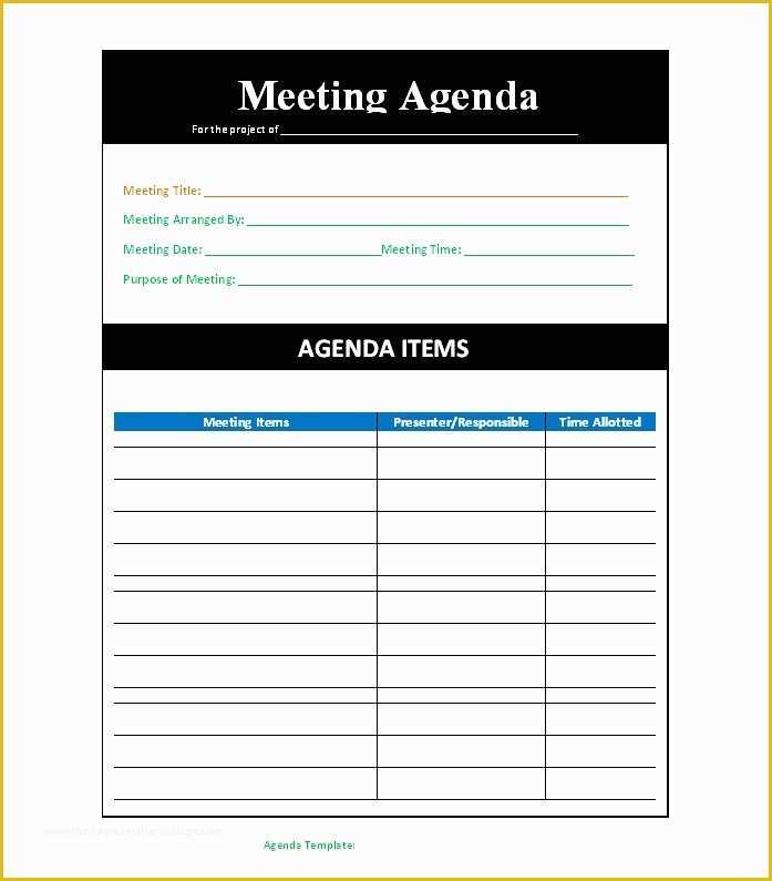 Free Staff Meeting Agenda Template Of 46 Effective Meeting Agenda Templates Template Lab