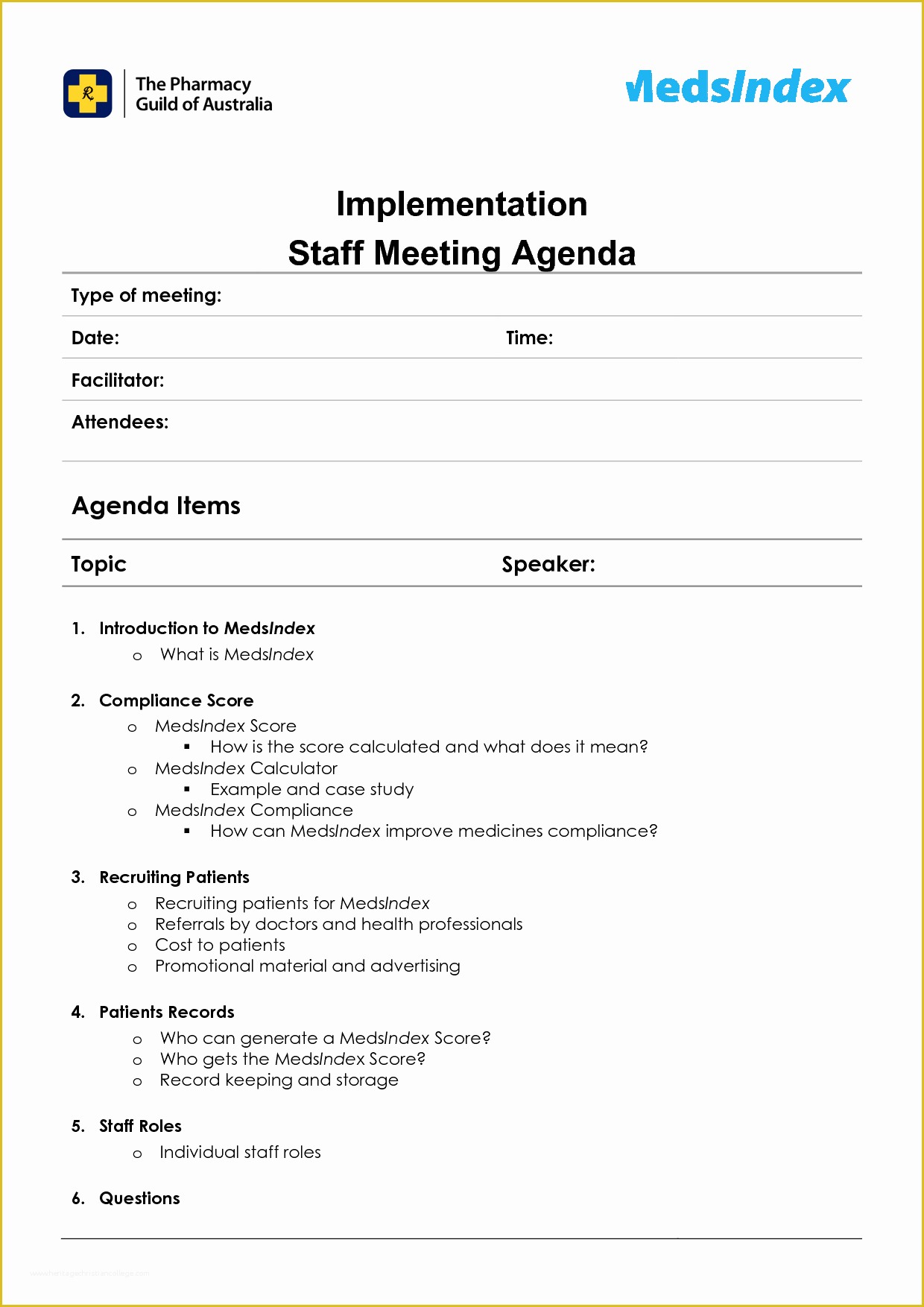 Free Staff Meeting Agenda Template Of Best S Staff Meeting Agenda Template Sample