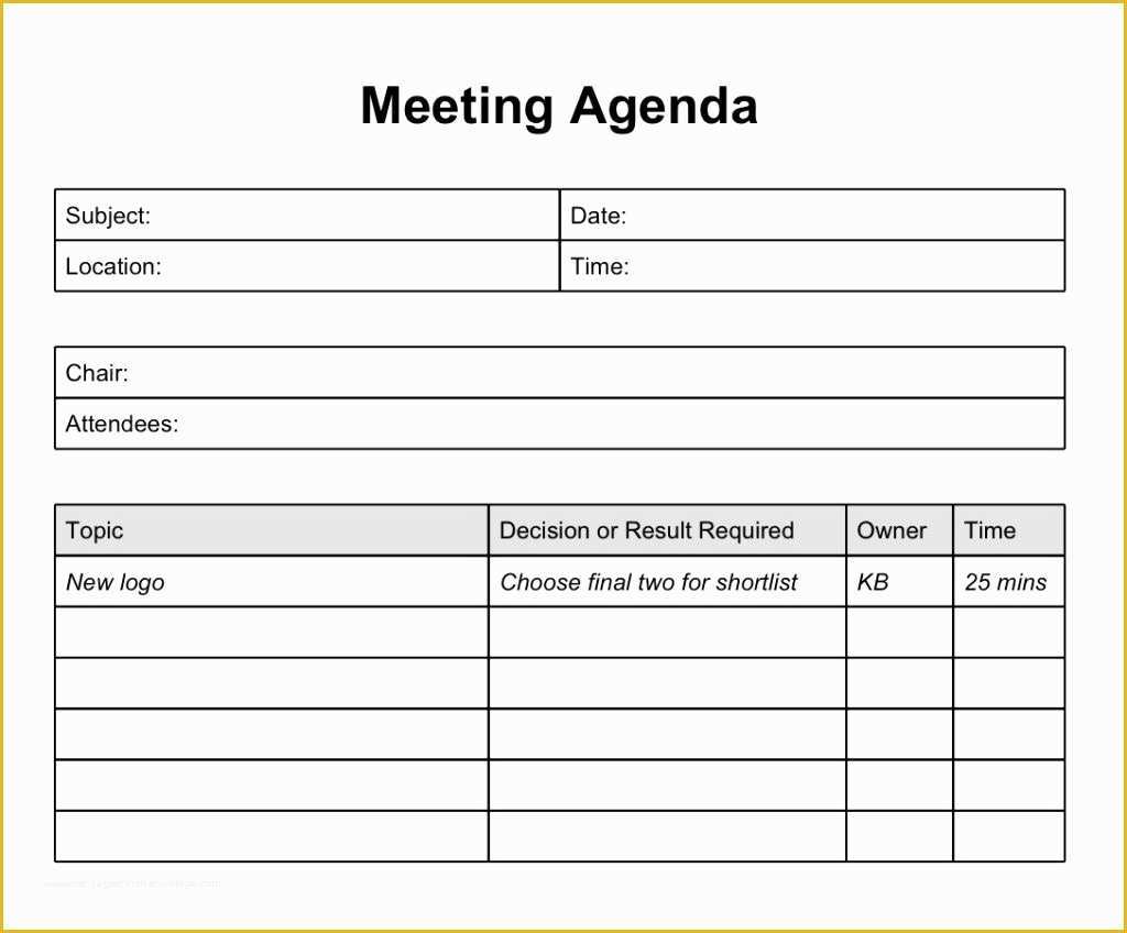 Free Staff Meeting Agenda Template Of Staff Meeting Agenda Template