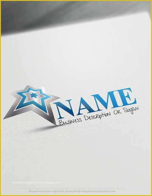 Free Star Logo Templates Of Design Free Logo Line Star Logo Template