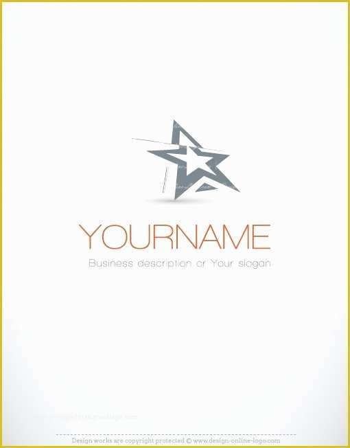 Free Star Logo Templates Of Exclusive Design Three Dimensional Artistic Star Logo