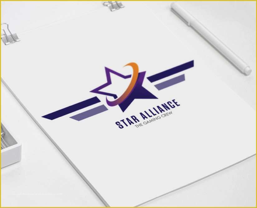 Free Star Logo Templates Of Star Alliance Gaming Logo Free