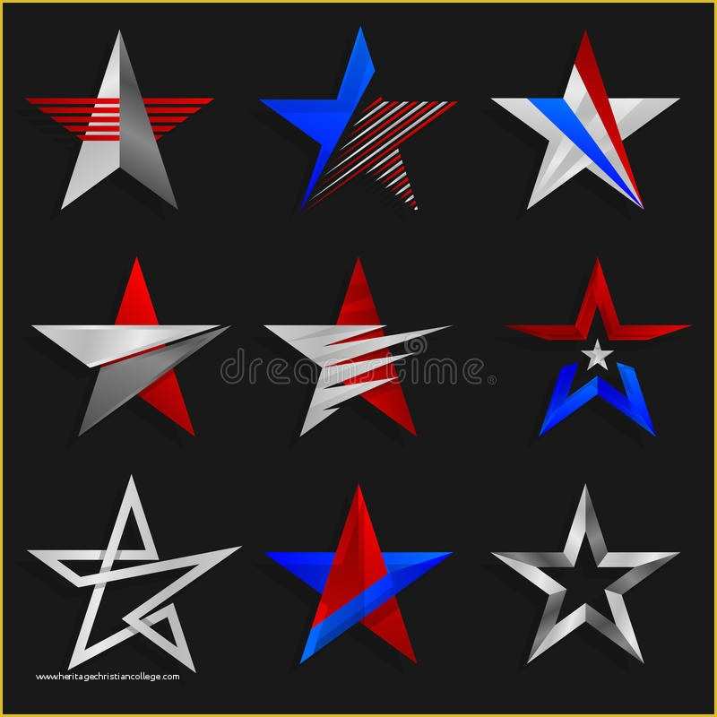 Free Star Logo Templates Of the Star Abstract Signs Logos Templates Vector