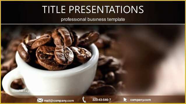 Free Starbucks Coffee Powerpoint Template Of Cup Of Black Coffee Powerpoint Templates