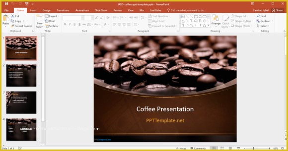Free Starbucks Coffee Powerpoint Template Of Free Coffee Powerpoint Template