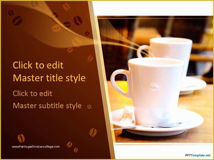 Free Starbucks Coffee Powerpoint Template Of Free Coffee Time Ppt Template